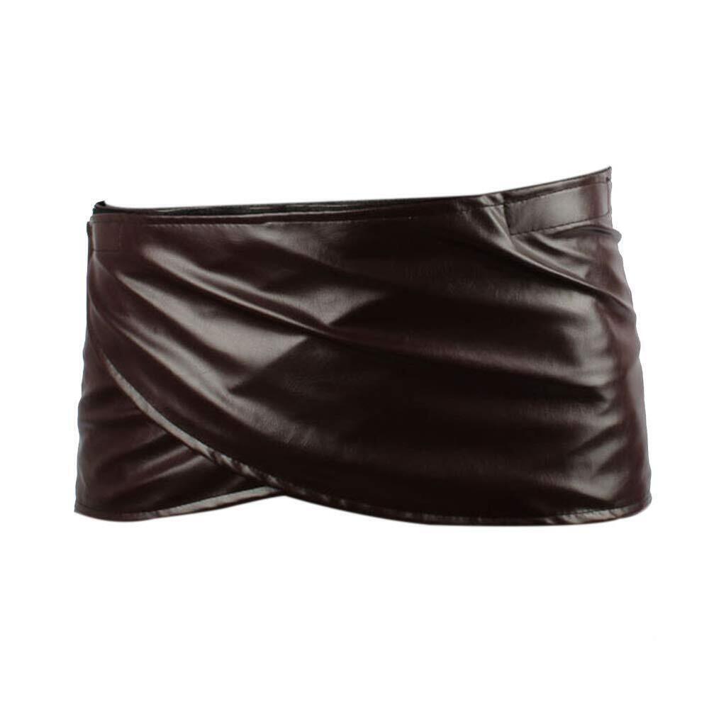 1941 Attack Titan Leather Skirt Short Brown Hookshot Belt Apron Medium